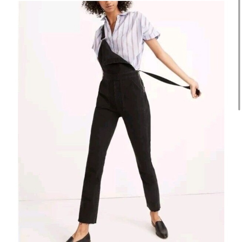 Madewell cross-back overalls